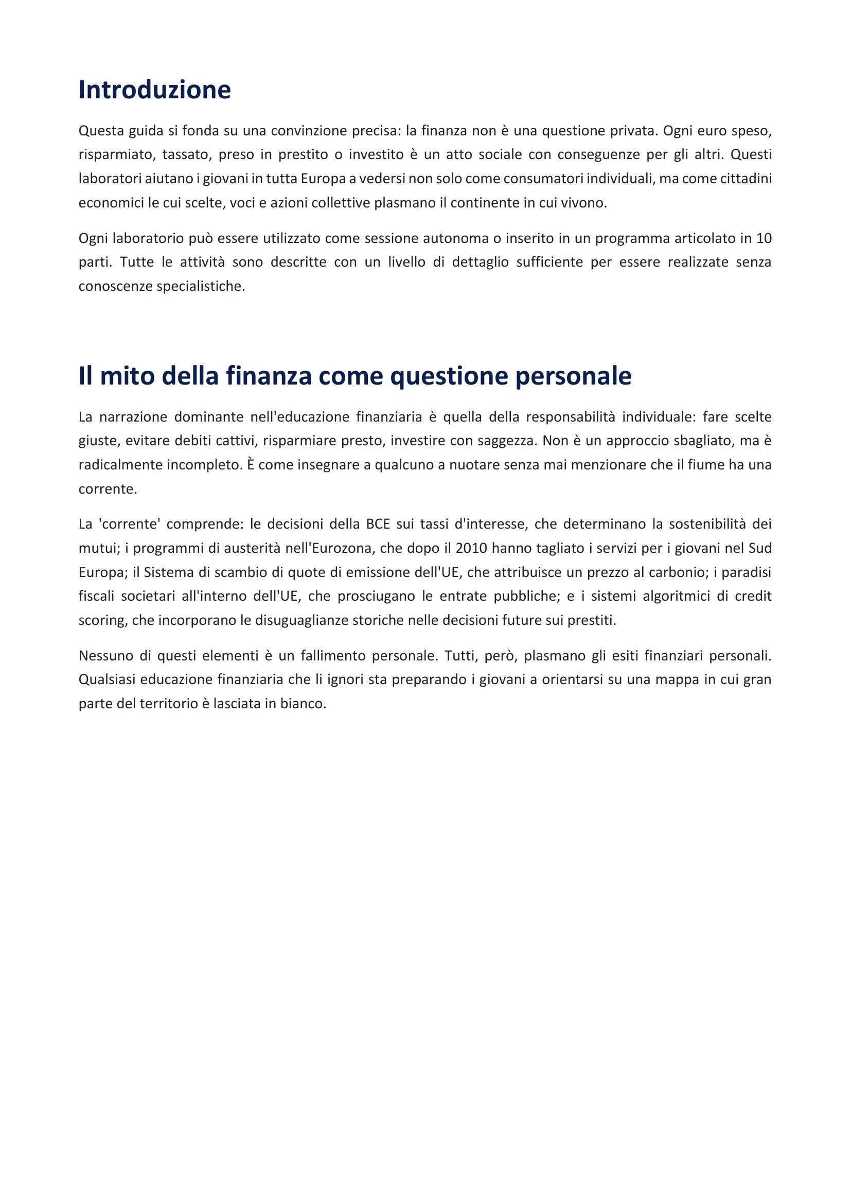 La finanza è civica, page 2 of 38