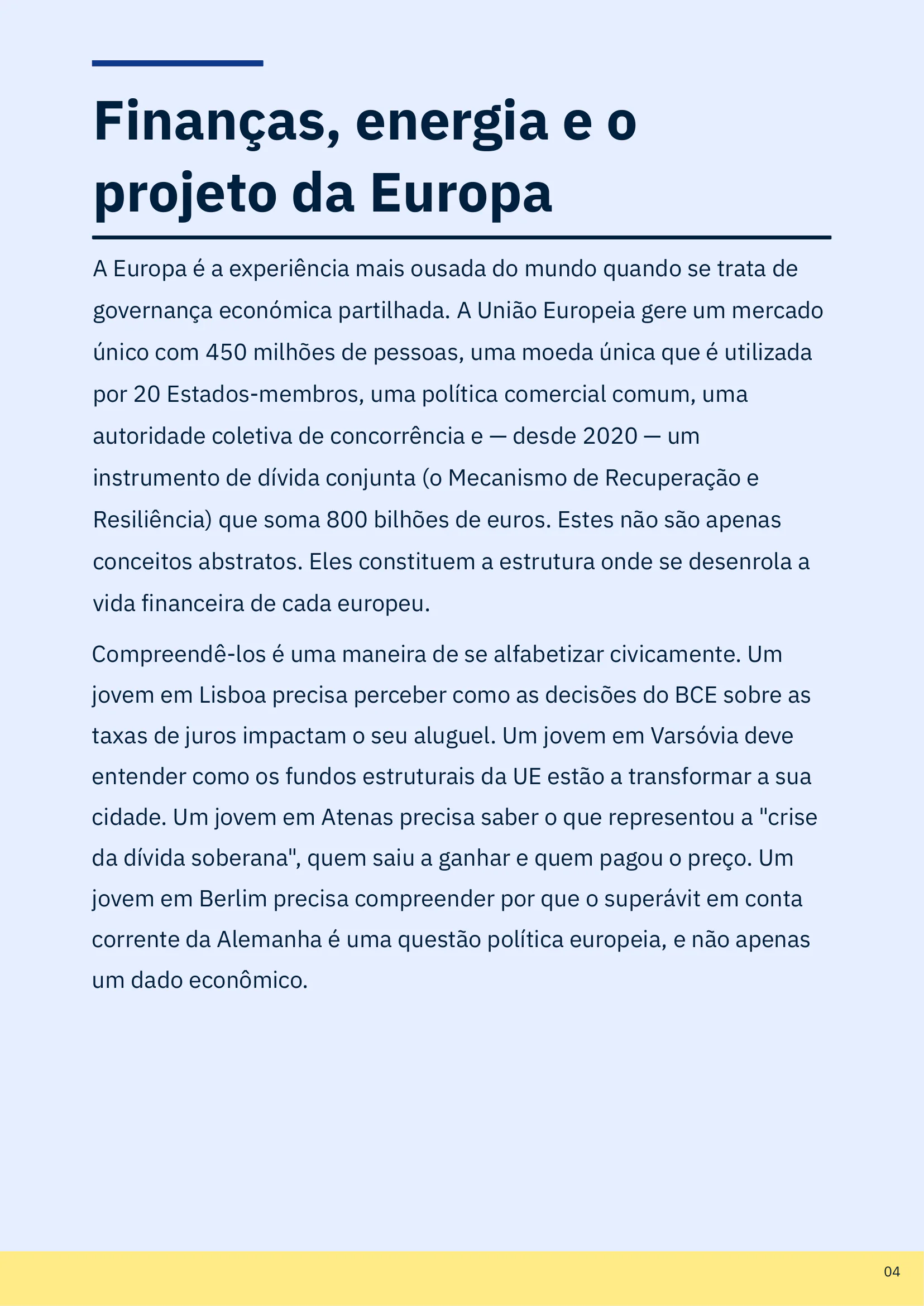 Finanças é Cívico, page 4 of 51