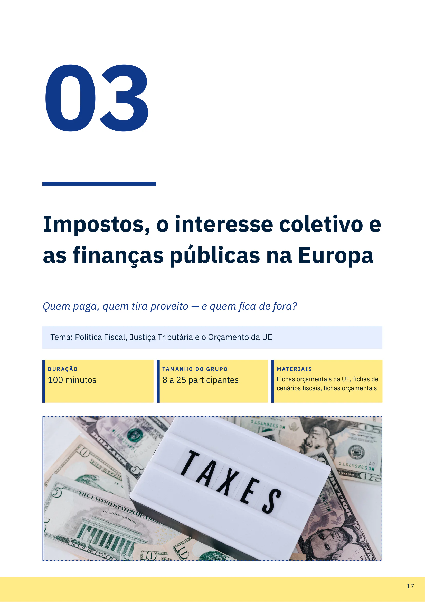 Finanças é Cívico, page 17 of 51