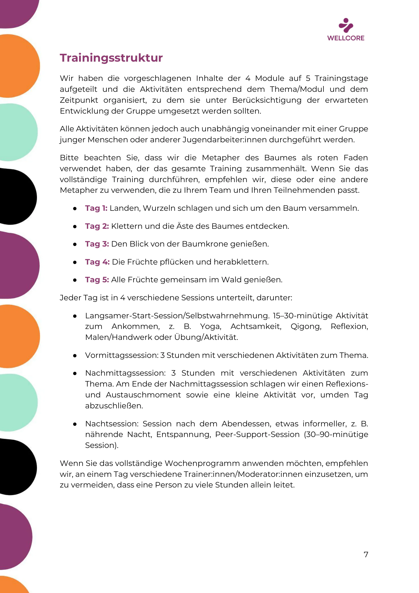 Trainingsprogramm, page 8 of 61