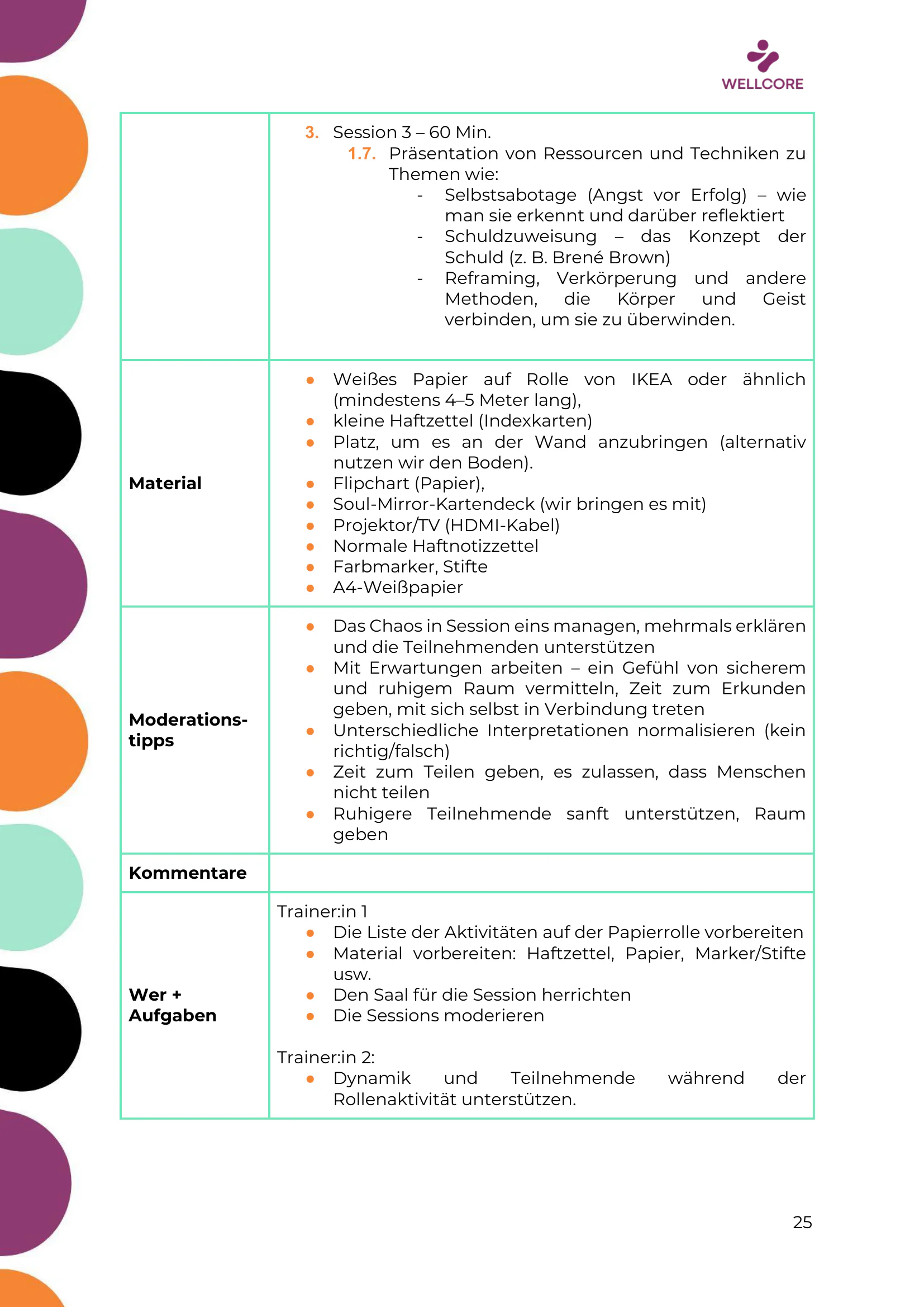 Trainingsprogramm, page 26 of 61