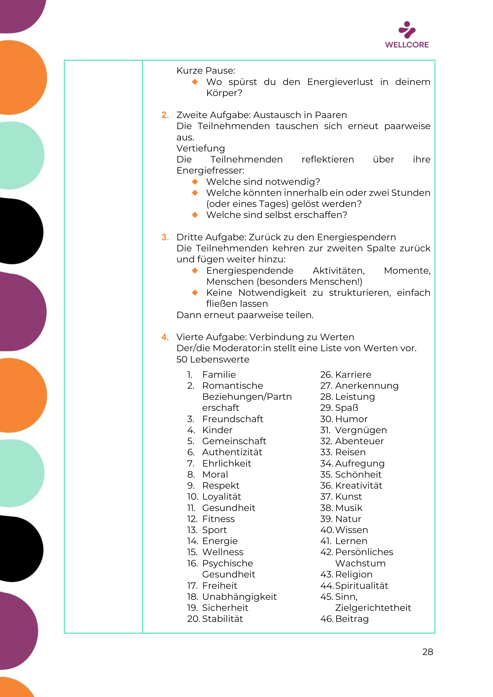 Trainingsprogramm, page 29 of 61