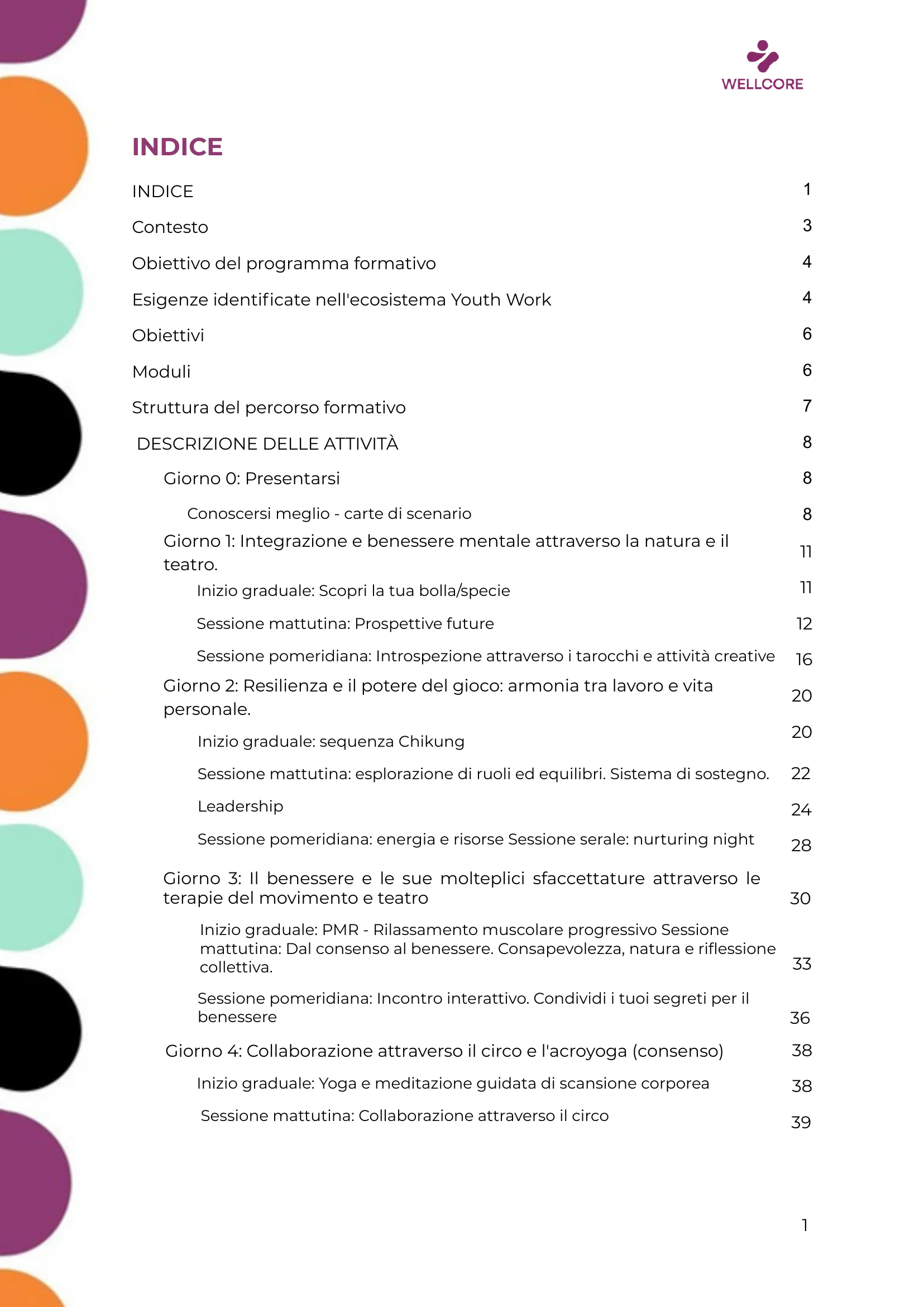 Programma della formazione, page 2 of 57