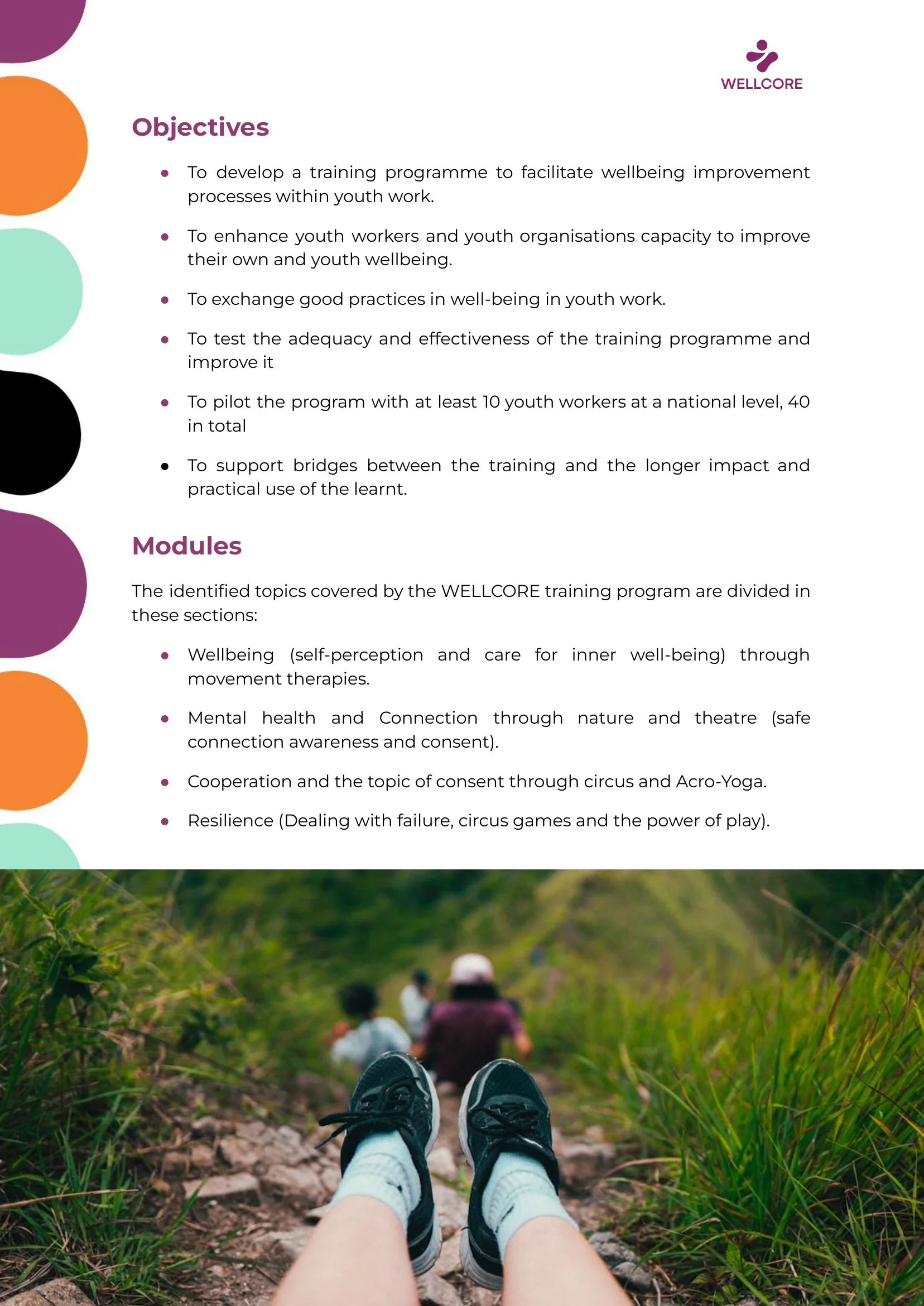 WELLCORE Training Programme, page 7 of 58