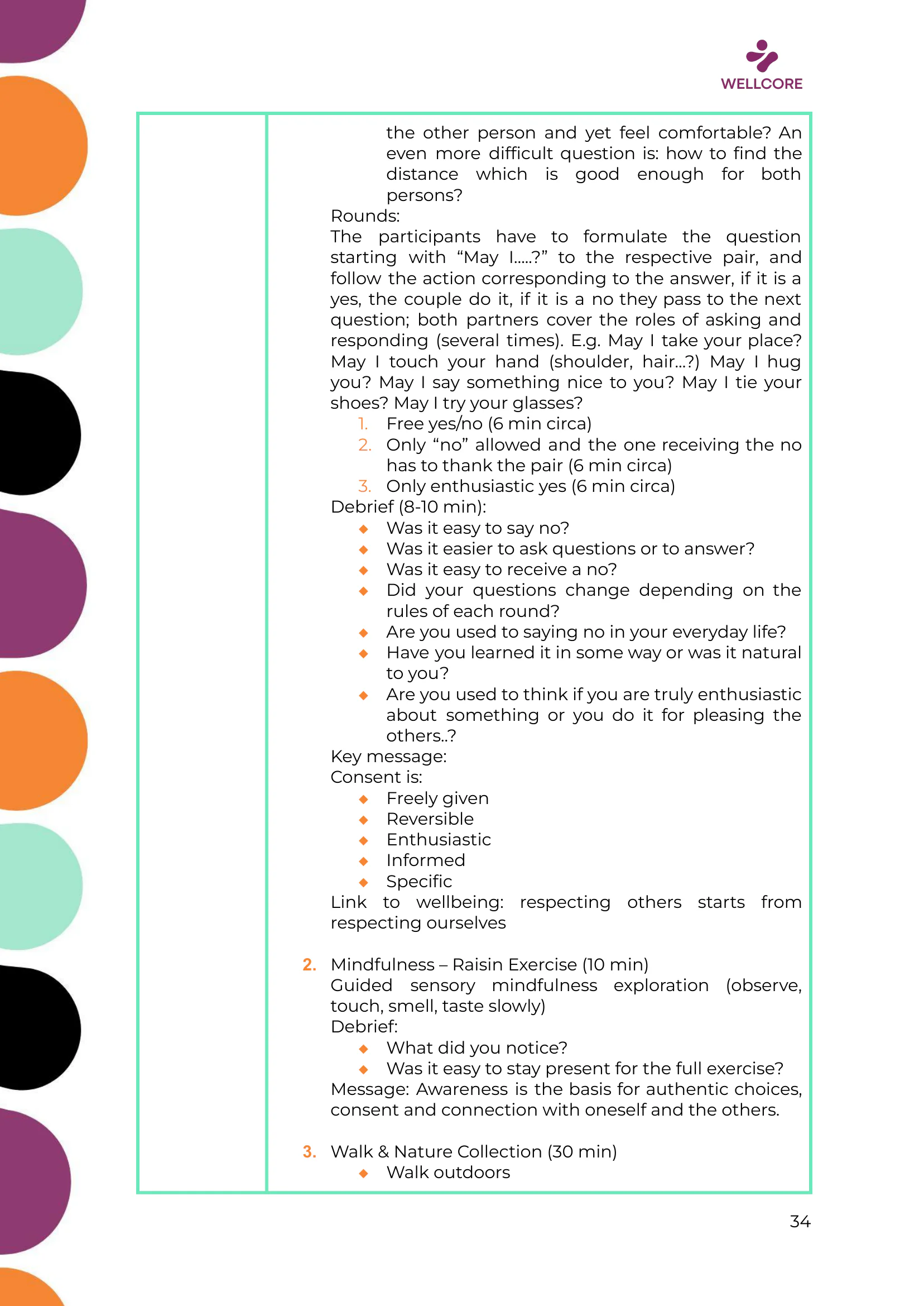 WELLCORE Training Programme, page 35 of 58