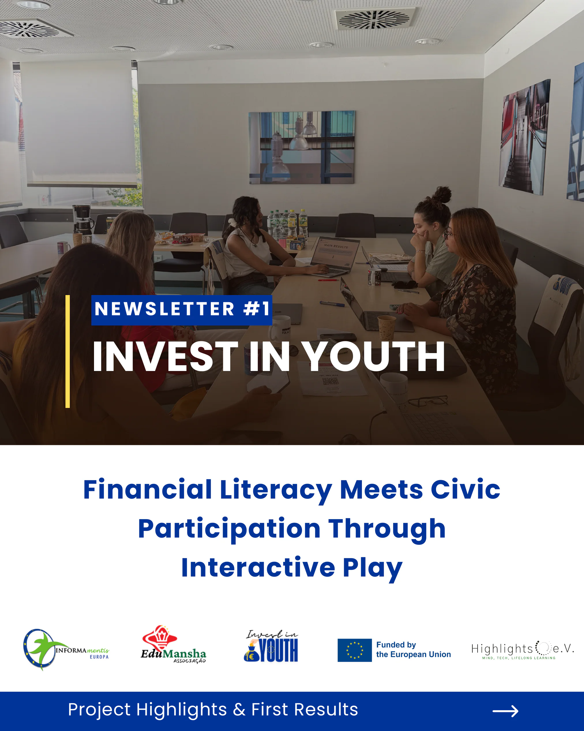Cover of Highlights e.V. Newsletter #1 — Invest in Youth