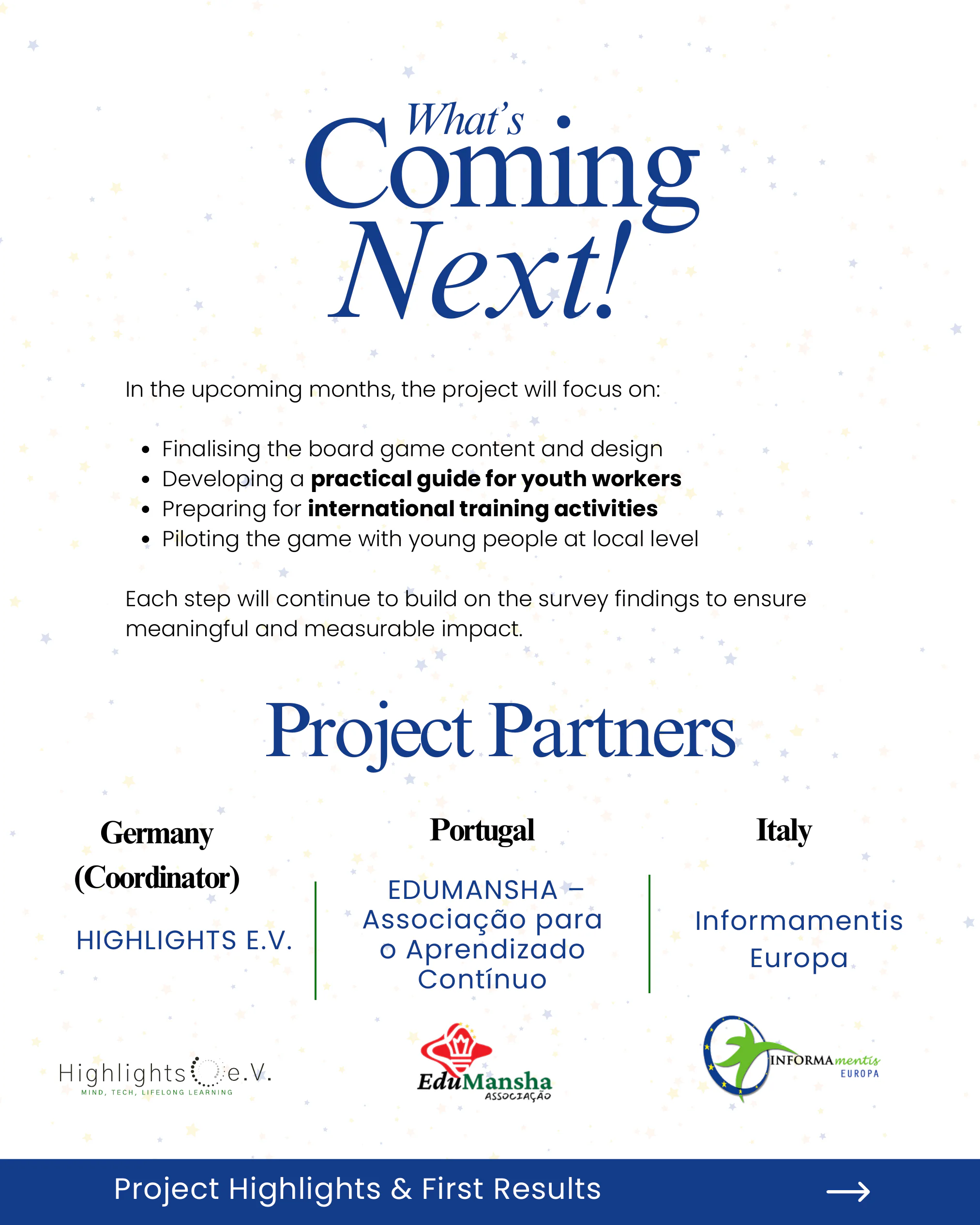 Highlights Newsletter (Newsletter #1 — Invest in Youth), page 10 of 11